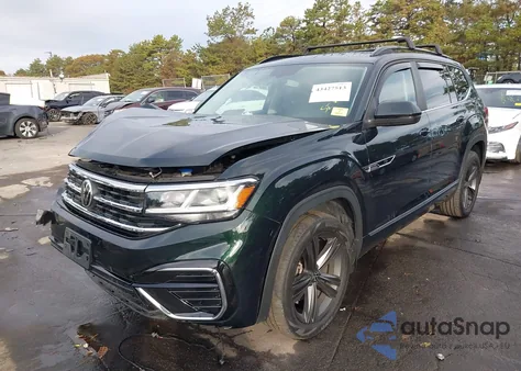 2021 Volkswagen Atlas 3.6L V6 Se W/Technology R-Line из США, поврежденный, VIN 1V2RR2CA8MC581716
